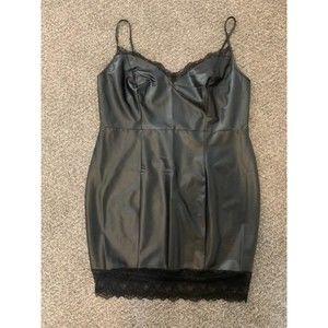 Fashion Nova Faux leather lace cami dress 3x